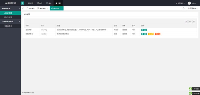 免费开源的后台开发框架源码 YznCMS开源后台系统 免费开源的后台开发框架源码 YznCMS开源后台系统