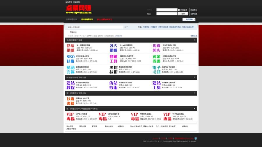 点睛网赚论坛整站程序 带全套数据打包 点睛网赚论坛整站程序 带全套数据打包