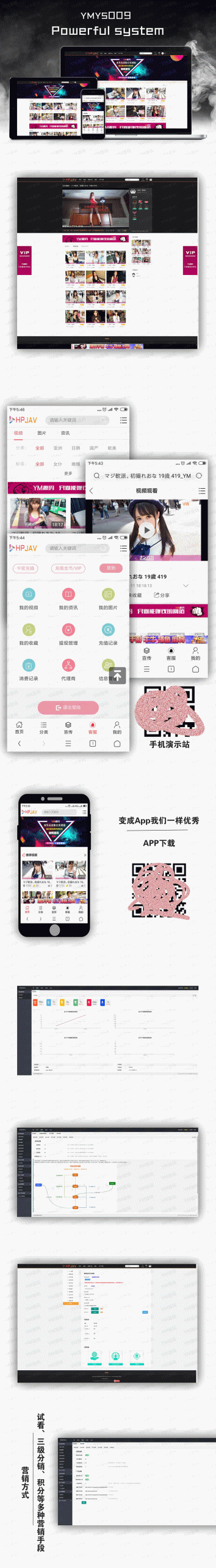 Thinkphp开发的YMYS009强大专业的x站 在线视频网站系统源码 Thinkphp开发的YMYS009强大专业的x站 在线视频网站系统源码