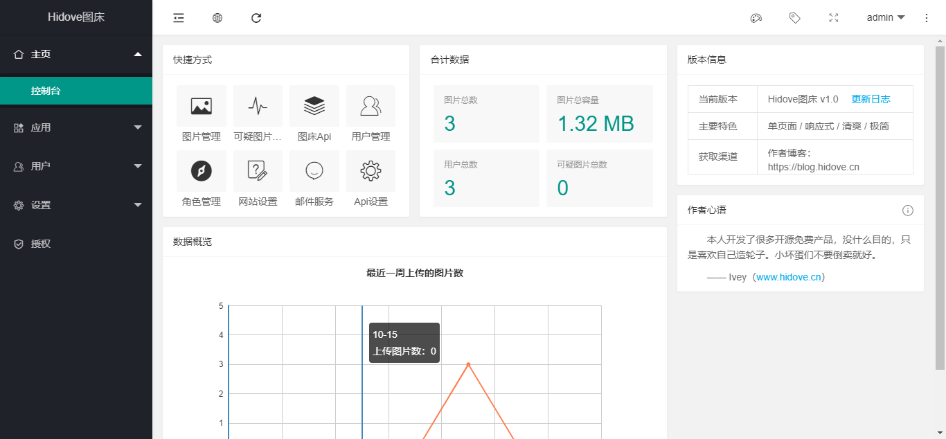 Hidove图床-支持多接口15个图床PHP源码