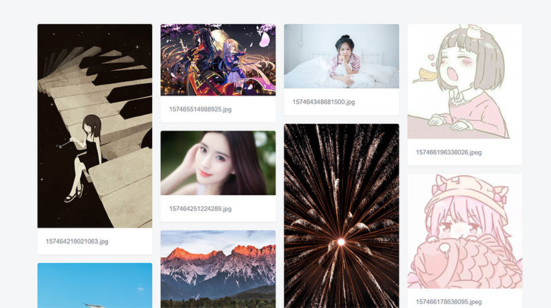 PHP京东图床外链上传源码 瀑布流图片展示