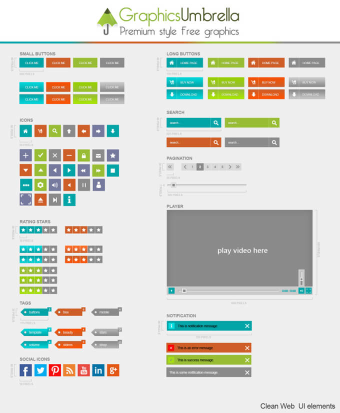 网页设计 UI元素 PSD素材