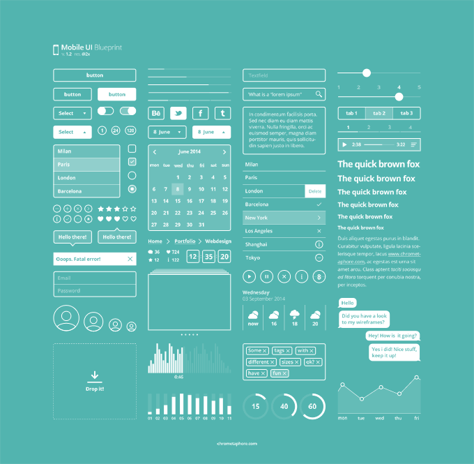 移动界面 UI设计 PSD素材