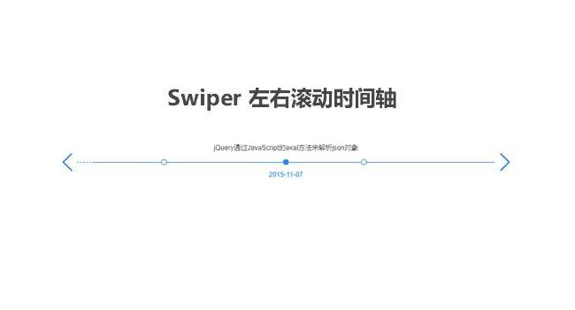 Swiper水平文字时间轴代码
