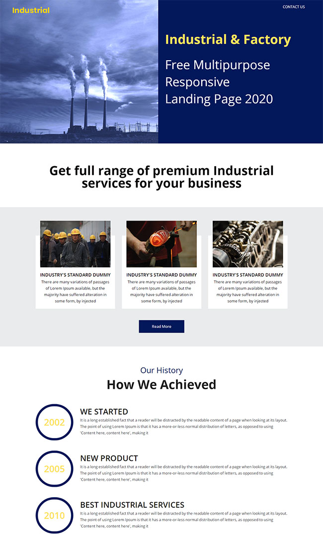 HTML5垃圾废物处理厂网站模板
