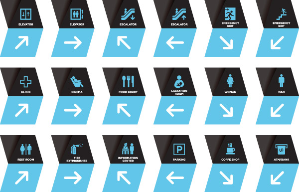 商场指示标识UI模板